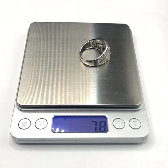 925 Sterling Silver 2.50CT MOISSANITE Men's Ring size 10 or 11 - Picture 10 of 15